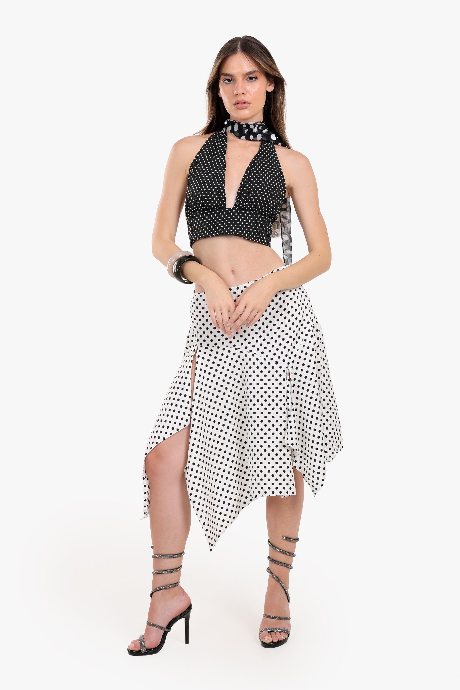 The Polka Dot Scarf Top